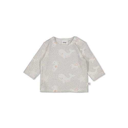 Feetje longsleeve Sea Sweeties grijs/offwhite Jongens/Meisjes Stretchkatoen Ronde hals - maat 56 afbeelding