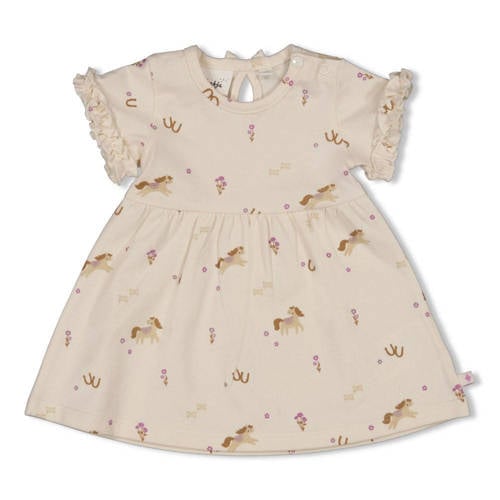Feetje jurk Flower Ranch ecru Meisjes Katoen Ronde hals All over print - maat 74 afbeelding