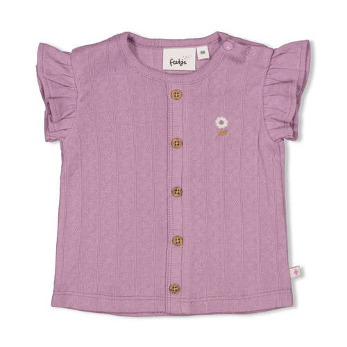 Feetje T-shirt Flower Ranch violet Paars Meisjes Katoen Ronde hals Effen - maat 62 afbeelding
