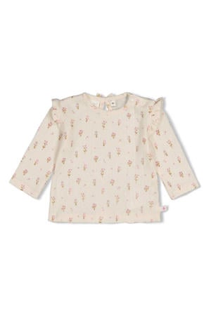 longsleeve Flower Ranch ecru/roze