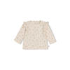 Feetje longsleeve Flower Ranch ecru/roze