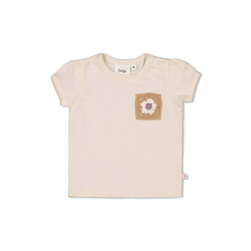 Feetje T-shirt Flower Ranch ecru Meisjes Katoen Ronde hals Effen - maat 56 afbeelding