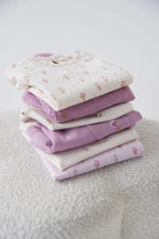thumbnail: Violetkleurige meisjes Feetje korte broek Flower Ranch van sweat materiaal met regular fit, regular waist en effen