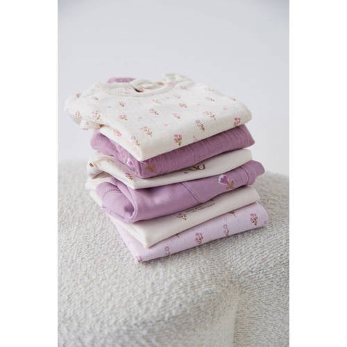 Feetje korte broek Flower Ranch lila Paars Meisjes Sweat Effen - maat 68 afbeelding