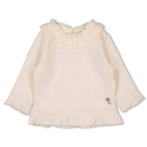 Feetje longsleeve Flower Ranch ecru Meisjes Katoen Ronde hals Effen - maat 62 afbeelding