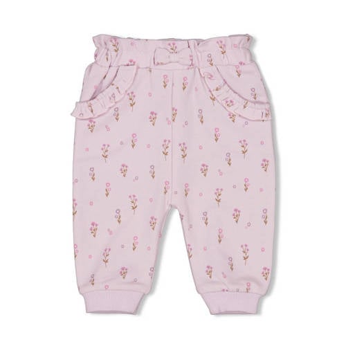 Feetje casual broek Flower Ranch lila Paars Meisjes Stretchkatoen Bloemen - maat 80 afbeelding