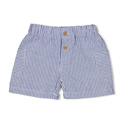 Feetje casual korte broek Seaside Happiness blauw Jongens Katoen Streep - maat 80 afbeelding