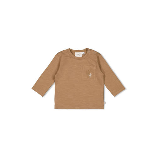 Feetje longsleeve Sssiesta camel Bruin Jongens Katoen Ronde hals Effen - maat 80 afbeelding