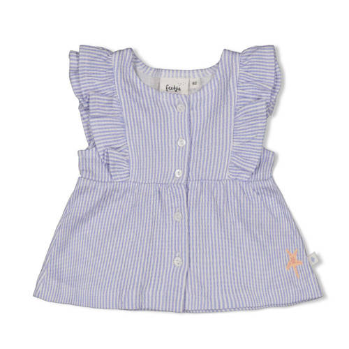 Feetje blouse Sea La Vie lavendel/wit Top Paars Meisjes Katoen Ronde hals - maat 68 afbeelding