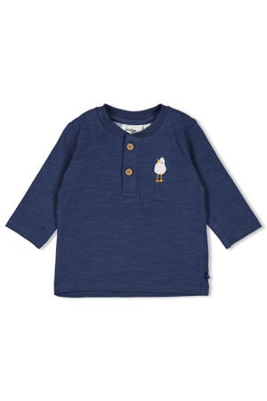 longsleeve Seaside Happiness marineblauw