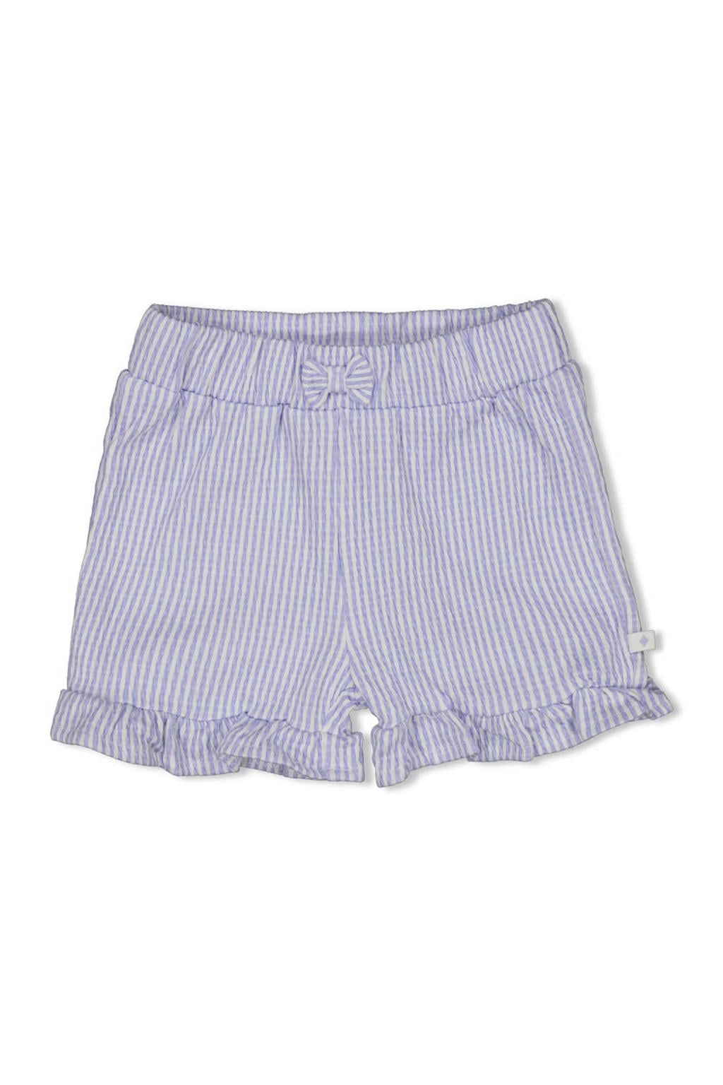 Lavendelkleurige meisjes Feetje korte broek Sea La Vie van katoen met regular fit, regular waist en strepenprint