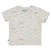 Feetje T-shirt You Croc my World ecru/blauw