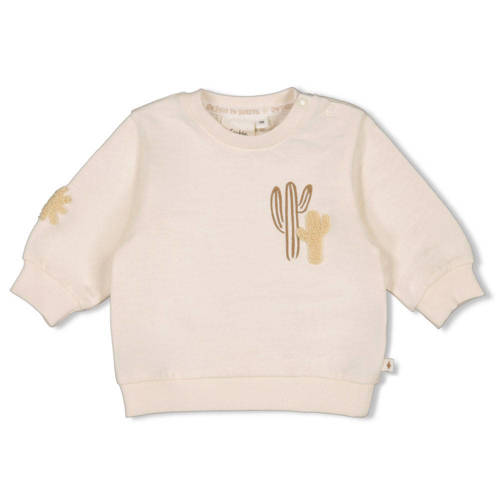 Feetje sweater Sssiesta ecru Jongens Katoen Ronde hals Printopdruk - maat 62 afbeelding