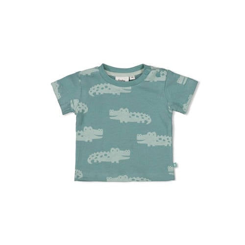 Feetje T-shirt You Croc my World groen Jongens Katoen Ronde hals All over print - maat 62 afbeelding