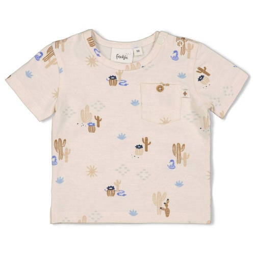 Feetje T-shirt Sssiesta ecru Jongens Katoen Ronde hals All over print - maat 80 afbeelding