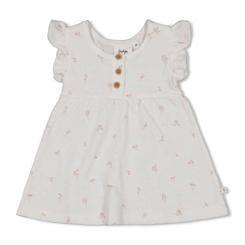 Feetje jurk Delicate Flower offwhite Ecru Meisjes Katoen Ronde hals Bloemen - maat 50 afbeelding