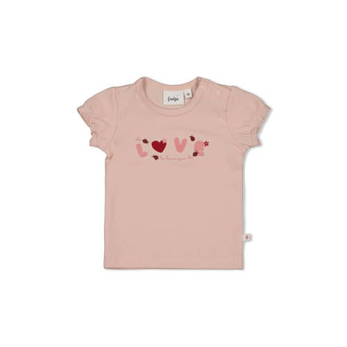 Feetje T-shirt Ladybug lichtroze Meisjes Katoen Ronde hals Printopdruk - maat 86 afbeelding
