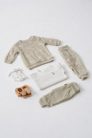 thumbnail: Feetje gestreepte longsleeve Elephant mintgroen