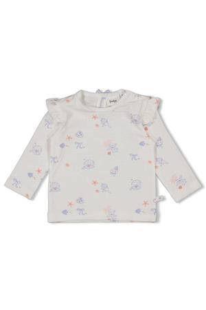 longsleeve Sea La Vie ecru/blauw