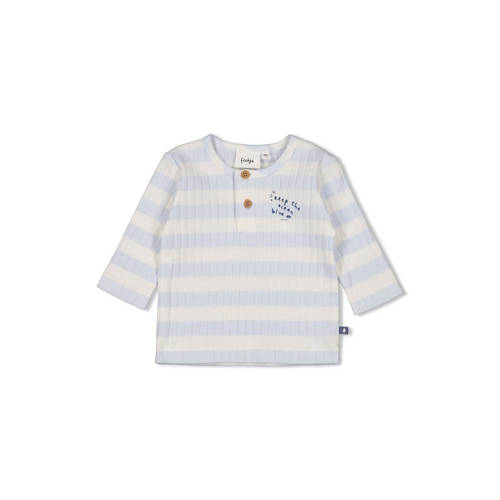 Feetje longsleeve Blue Ocean lichtblauw/offwhite Jongens Katoen Ronde hals - maat 44 afbeelding