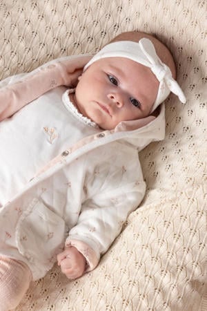 reversible zomerjas Delicate Flower roze/ecru
