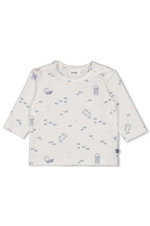 longsleeve Blue Ocean wit/blauw