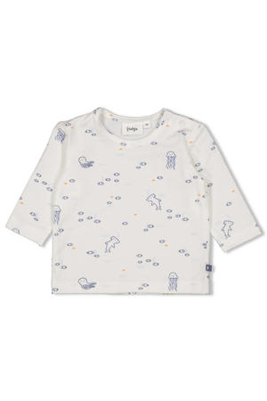 longsleeve Blue Ocean wit/blauw