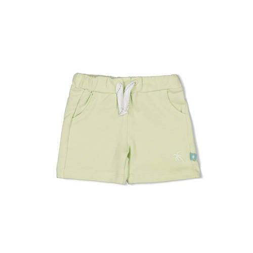Feetje korte broek You Croc my World limegroen Jongens Katoen Effen - maat 80 afbeelding