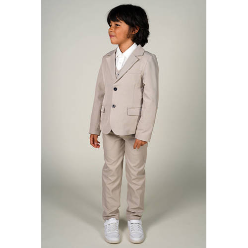 Le Chic Garcon tapered chino grijs Broek Jongens Polyester Effen - maat 110 afbeelding