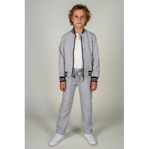 Le Chic Garcon Tapered chino grijs Broek Jongens Polyester Gemêleerd - maat 104 afbeelding
