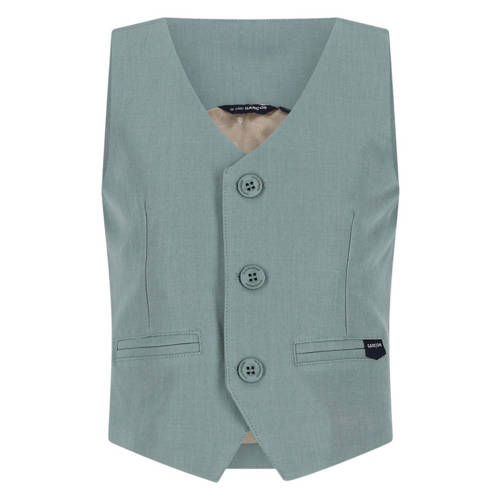 Le Chic Garcon gilet groen Jongens Polyester V-hals Effen - maat 122/128 afbeelding
