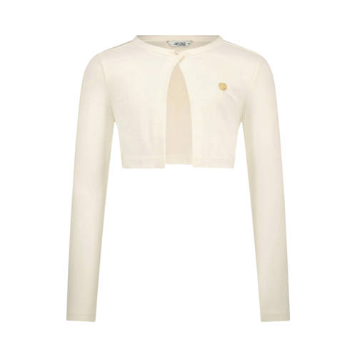 Le Chic bolero met sierstrik beige Vest Meisjes Katoen Ronde hals Effen - maat 158/164 afbeelding