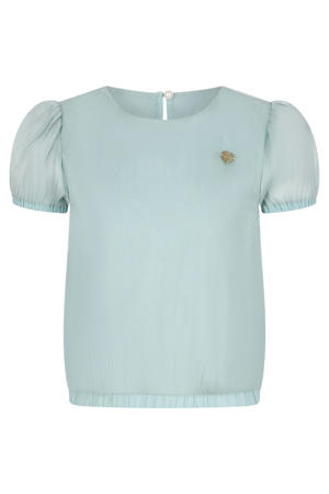 blousetop lichtblauw