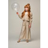 Le Chic wide leg broek goud