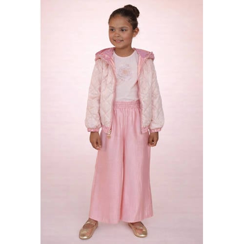 Le Chic reversible jas roze Meisjes Polyester Capuchon Effen - maat 146/152 afbeelding