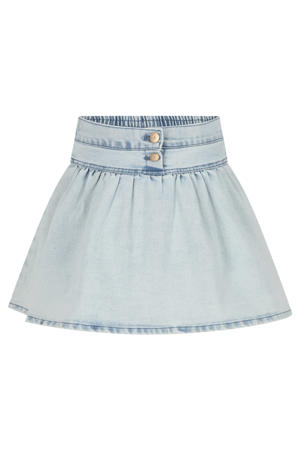 denim korte rok light blue denim