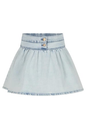 denim korte rok light blue denim
