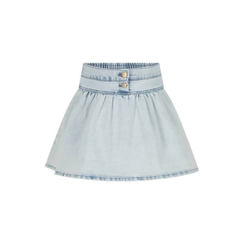 Le Chic denim korte rok light blue denim Blauw Effen - maat 122/128 afbeelding