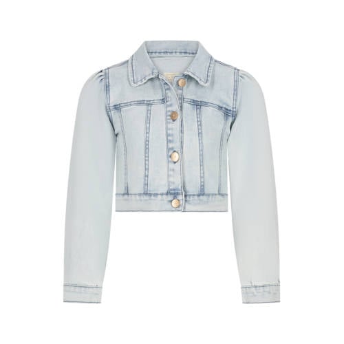 Le Chic denim spijkerjas light blue denim Blauw Effen - maat 110 afbeelding