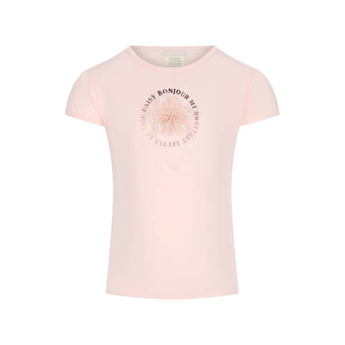 Le Chic T-shirt lichtroze Meisjes Katoen Ronde hals Printopdruk - maat 104 afbeelding