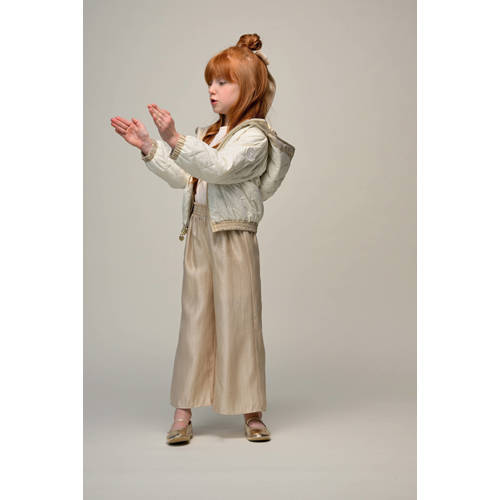 Le Chic reversible jas goud Meisjes Polyester Capuchon Effen - maat 110 afbeelding