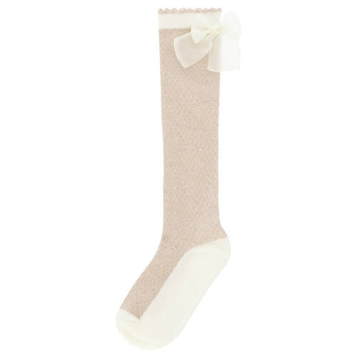 Le Chic sokken goud/offwhite Meisjes Katoen Effen - maat 27-30 afbeelding