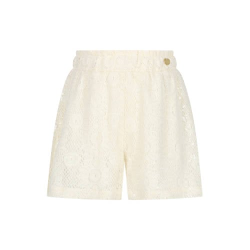 Le Chic casual short wit Korte broek Meisjes Katoen Effen - maat 116 - pailletten afbeelding