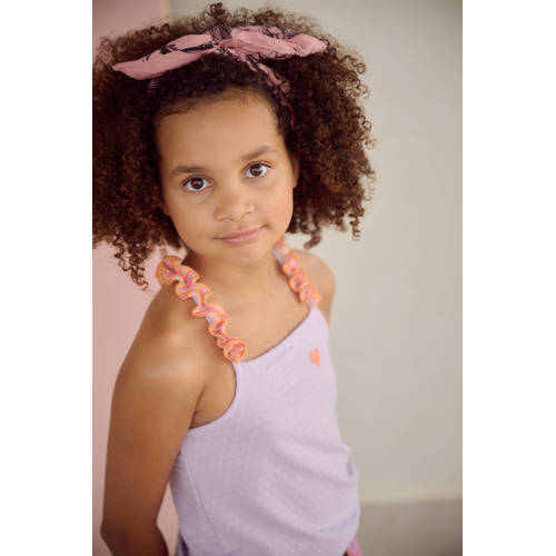 NONO mouwloze top paars Meisjes Polyester Ronde hals Effen - maat 158-164 afbeelding