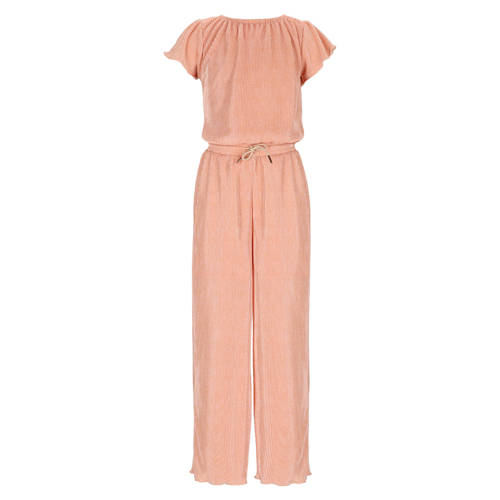 NONO jumpsuit roze Meisjes Polyester Ronde hals Effen - maat 134-140 afbeelding
