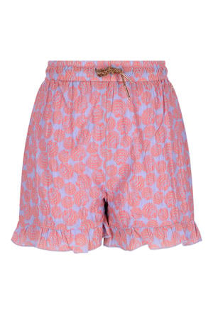 regular waist casual short paars