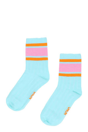 sokken mintgroen/roze