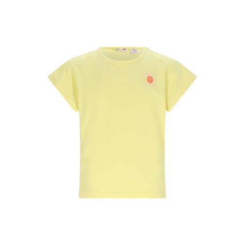 NONO T-shirt met backprint geel Meisjes Stretchkatoen Ronde hals Backprint - maat 158-164 afbeelding