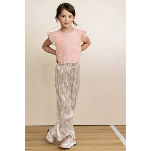NONO jumpsuit roze Meisjes Polyamide Ronde hals Meerkleurig - maat 116 afbeelding