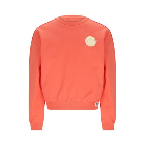 NONO sweater met backprint oranje Backprint - maat 158-164 afbeelding